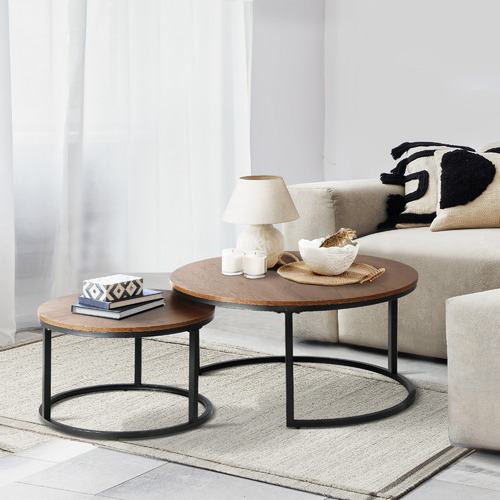 2 piece nesting store coffee table set